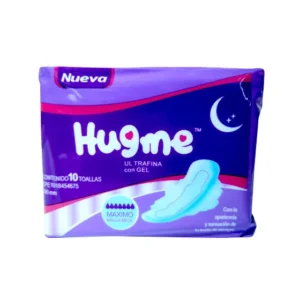 TOALLAS SANITARIAS HUGME MALLA MORADAS 290MM 10PCS