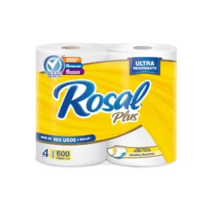 PAPEL ROSAL PLUS AMARILLO 600 HOJAS