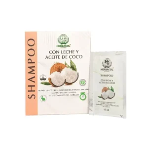 CHAMPU CON LECHE Y ACEITE DE COCO HERBACOL 15ML