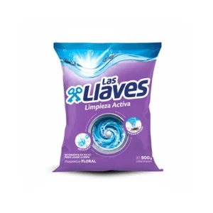 DETERGENTE LAS LLAVES LIMP ACTIVA FLORAL 900GR