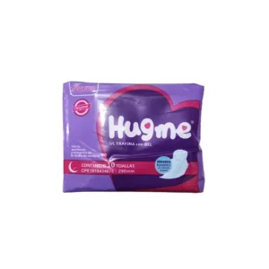 TOALLAS HUGME NOCTURNA ALGODON SUAVE MORADA 290mm 10 UND