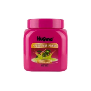CREMA DE PEINAR HUGME ACEITE DE OLIVA + KERATINA - CABELLO FUERTE 750ML