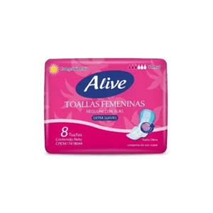 TOALLAS ALIVE ULTRA SUAVE NORMAL C/ALAS 245MM