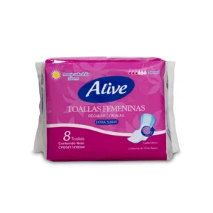 TOALLAS SANITARIAS ALIVE EXTRA SUAVE