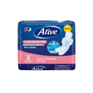 TOALLAS ALIVE ULTRA PROTECCION NOCTURNAS 8UND